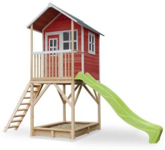 Exit Holz Spielhaus Loft 700 | Rot | 391 x 190 x 269 cm