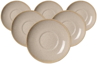 Ritzenhoff & Breker Sahara Kaffeeuntertasse ø 14,5 cm 6er Set - Creme - DS