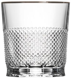 Whiskyglas Kristall Oxford Platin clear (9,3 cm)