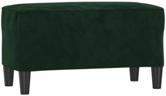 vidaXL Sitzbank Dunkelgrün 70x35x41 cm Samt 349399