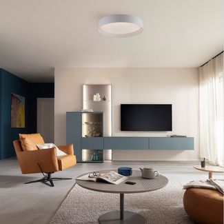 SCHÖNER WOHNEN-Kollektion LED Deckenleuchte TAVOLI, CCT - über Fernbedienung, LED fest integriert, warmweiß - kaltweiß, SCHÖNER WOHNEN Kollektion, CCT 2700-5000K, IR-Fernbedienung, Dimmbar