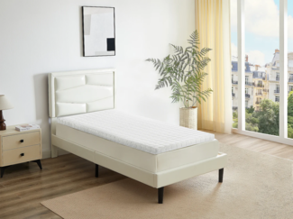 Matratzenauflage Topper - 80 x 200 cm - Memory Schaum - 1 Zone - Stärke 5 cm - LUXE von DREAMEA