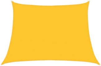 vidaXL Sonnensegel 160 g/m² Trapezform Gelb 4/5x3 m HDPE 311600