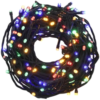 vidaXL LED-Lichterkette mit 300 LEDs Mehrfarbig 30 m PVC 343206