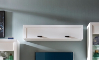 Hängeschrank Modena Wohnzimmerwandschrank 152cm weiß matt MDF