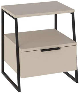Decortie Nachttisch Pal mit Schubladen (1 Kommode), Moderner Nachttisch,Kommode 45 x 40 x 50 cm