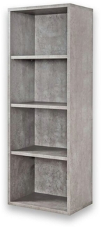 moebel-dich-auf Standregal CLICK 4er, Säulen Regal, Made in Germany, Click-System: keine Schrauben und Dübel