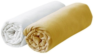 vertbaudet Spannbettlaken 2er-Pack Baby Spannbettlaken, Jersey