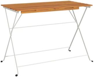 vidaXL Bistrotisch Klappbar 100x54x71 cm Massivholz Akazie und Stahl 319976