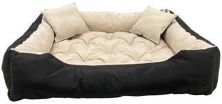 AIO Tierbett ECCO100/75, Hunde- und Katzenbett mit Kissen Außenmaße: 100x75cm