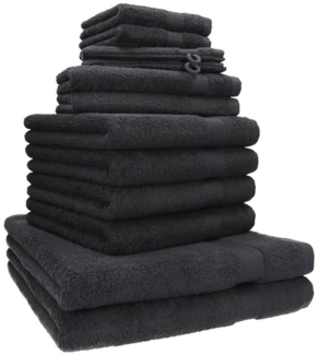 Betz Handtuch Set 12er Handtuch-Set PREMIUM, 100% Baumwolle (Set, 12-St), 2 Duschtücher 4 Handtücher 2 Gästetücher 2 Seiftücher 2 WH