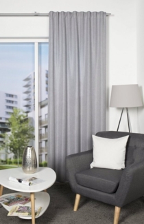 HOME WOHNIDEEN Gardine OXFORD (2 St), Multifunktionsband, blickdicht, Voile, blickdicht