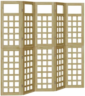 vidaXL Sichtschutz Honigbraun 200x180 cm Massivholz Kiefer 3385876