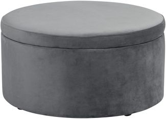 Kinderhocker Katyushka Samtvelours graphit