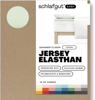 Schlafgut Spannbettlaken EASY Jersey Elasthan Topper, Jersey, Gummizug: rundum, (1 Stück), MADE IN GREEN by OEKO-TEX®