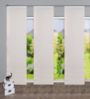 HOME WOHNIDEEN Schiebegardine LOGI (3 St), Klettband, blickdicht, HxB: 245x60, inkl. Befestigungszubehör