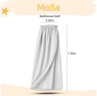 Babykajo Betthimmel Stoff + Ständer (Set, 1-tlg, in verschiedenen Varianten), Betthimmel Ständer mit Betthimmel für Babybetten