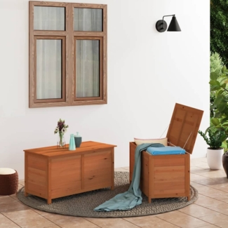 vidaXL Outdoor-Kissenbox Braun 100x50x56 cm Massivholz Tanne 152169