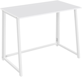 Valora MAX 1.0 Computertisch, klappbar, weiß, Spanplatte, Stahl