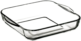 Pasabahce Auflaufform rechteckig 1950cc ohne Deckel, Backform, Servierform eckig aus Glas 22 x 6 x 25,5 cm