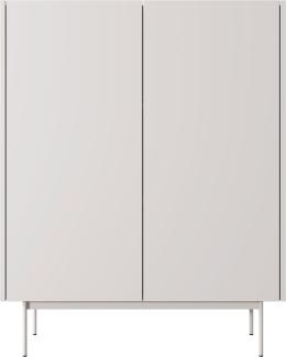 Highboard Color KD-97 Kommode 97 x 37 x 122 cm Grifflos Kaschmir Eiche Linea