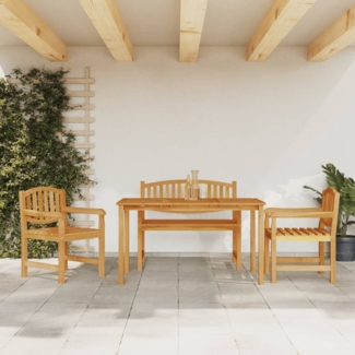 vidaXL 4-tlg. Garten-Essgruppe Massivholz Teak 3157938