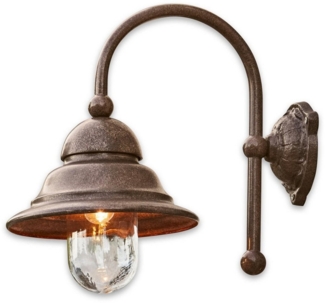 Mirabeau Außen-Wandleuchte Außenwandlampe Keela antikbraun