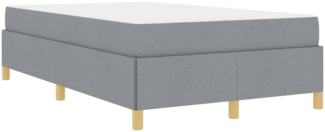 vidaXL Bettrahmen mit Matratze Hellgrau 120 x 190 cm Stoff 3398920