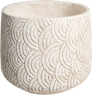 Blumenkübel ERIROS 31 cm Hellbeige