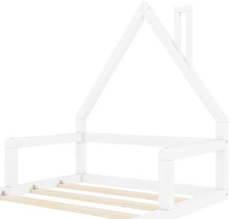 ComfortXL Kinderbett-O2119, Massivholz, Wei?, 209x107x107cm