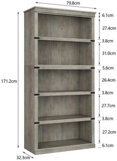 GarveeMore Bücherregal Vintage-Bücherregal aus Holz