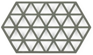 Zone Denmark Triangles Olive Green Untersetzer Silikon