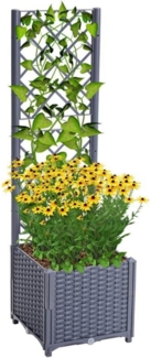 Pflanzkübel Spalier Rattan Kletterpflanzenkasten Hochbeet Selbstbewässerung
