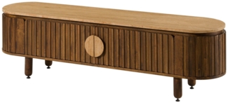 Massivmoebel24 Sideboard (Mango 180x40x50 braun geölt KYOTO #113)