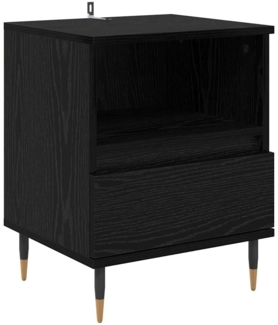 vidaXL Nachttisch Schwarz Eichen-Optik 40 x 35 x 50 cm Holzwerkstoff 882653