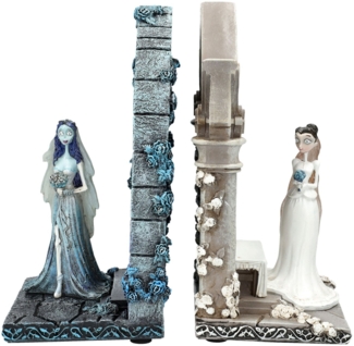 Figuren Shop GmbH Buchstütze Tim Burton Buchstützen – Corpse Bride Figur Set Gothic Emily Victoria (2 St)