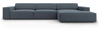 Micadoni 4-Sitzer Ecksofa Jodie Blue