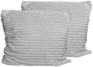 Casa Colori Dekokissen Cord Dekokissen 40x40 cm, mit Reißverschluss