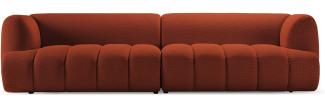 Micadoni Modulares Sofa Harry 4-Sitzer 3D-Stoff Ziegel