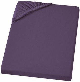 Carpe Sonno Feinjersey Bettlaken aus 100% Baumwolle, Violett, 180-200x200 cm