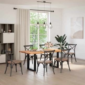 vidaXL Esstisch Hellbraun 180x90x74 cm Massivholz Eiche Rechteckig 3304174