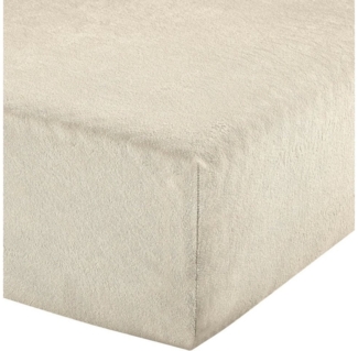 Erwin Müller Spannbettlaken Boxspring-Spannbettlaken "Füssen", Frottee, Gummizug: Rundumgummi, (1 Stück), Frottee-Stretch Uni