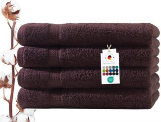 Carpe Sonno Handtuch Set 50x100 cm 100% Baumwolle Handtücher Set 500 g/m2 Frottier Handtuchset, Frottier (Spar-Set, 4-St), Extra Soft & Weich, Saugfähig, Schwer, Atmungsaktiv, schnell trocknend