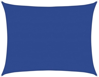 vidaXL Sonnensegel 160 g/m² Rechteckig Blau 6x7 m HDPE 311524