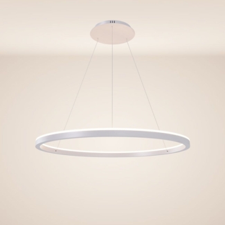 s.luce LED Ring Pendelleuchte rund Direkt oder Indirekt Weiß Ø 80cm