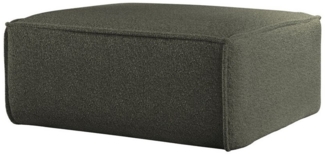 Polsterhocker Designerhocker CELES PREMIUM 105x105 cm Stoff Ascot Bukla Moosgrün