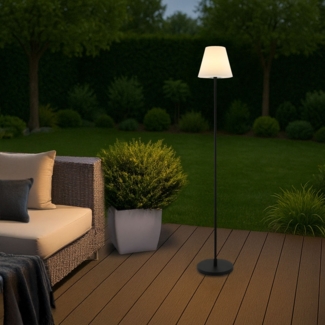 HOME DELUXE LED Solar Stehlampe CLARA - Weiß