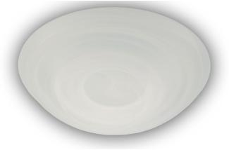 LED-Deckenleuchte / Deckenschale rund, Glas Alabaster, Ø 20cm