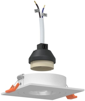 vidaXL Spotlight 24 pcs Weiß 9 x 9 x 2 cm Aluminium 4108151