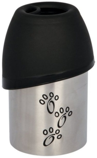 TRIXIE Reisenapf Hunde Trinkflasche Edelstahl, Edelstahl, Hinweis: Wird in verschiedenen Farben geliefert.